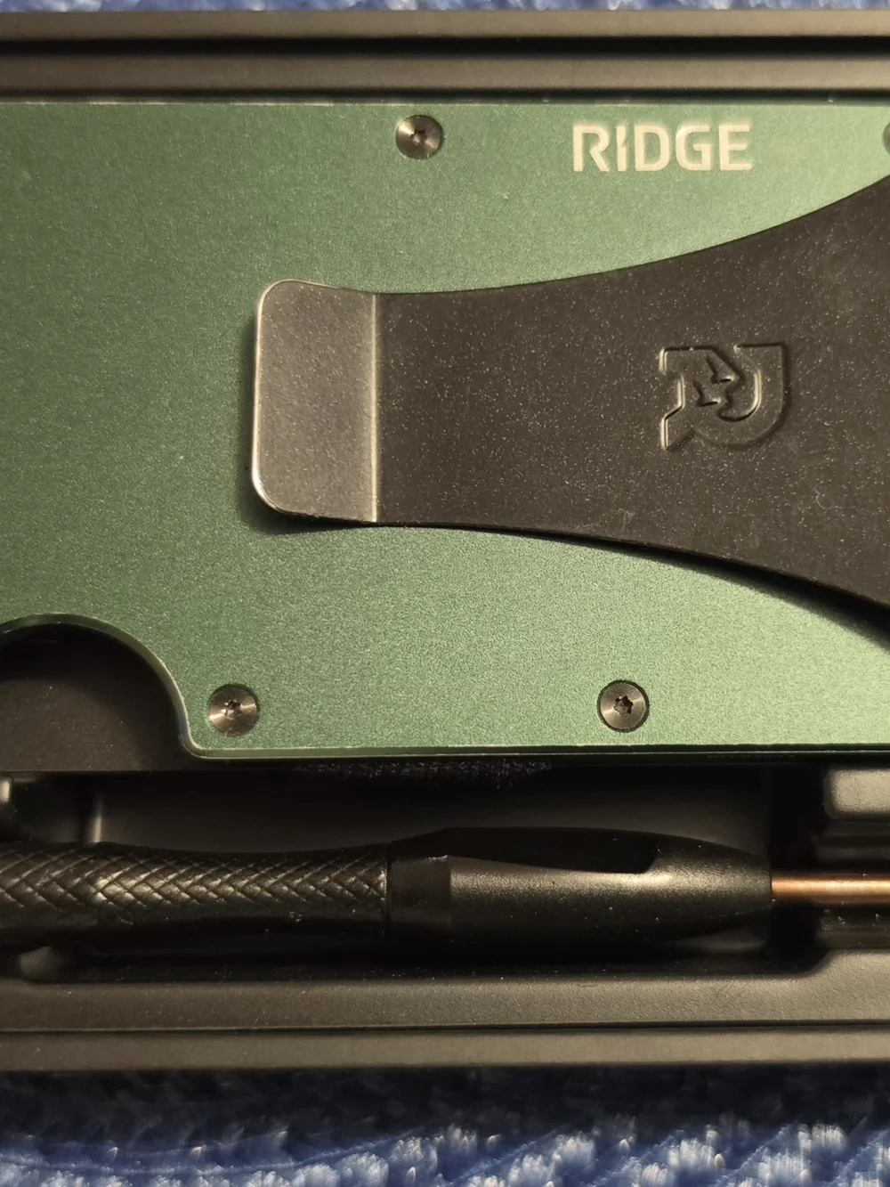RIDGE Forest Green Slim RFID-Blocking Card & Key Holder Wallet